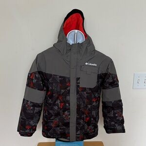 Columbia OmniHeat Infinity Ski Snowboarding Patterned Jacket Size Small